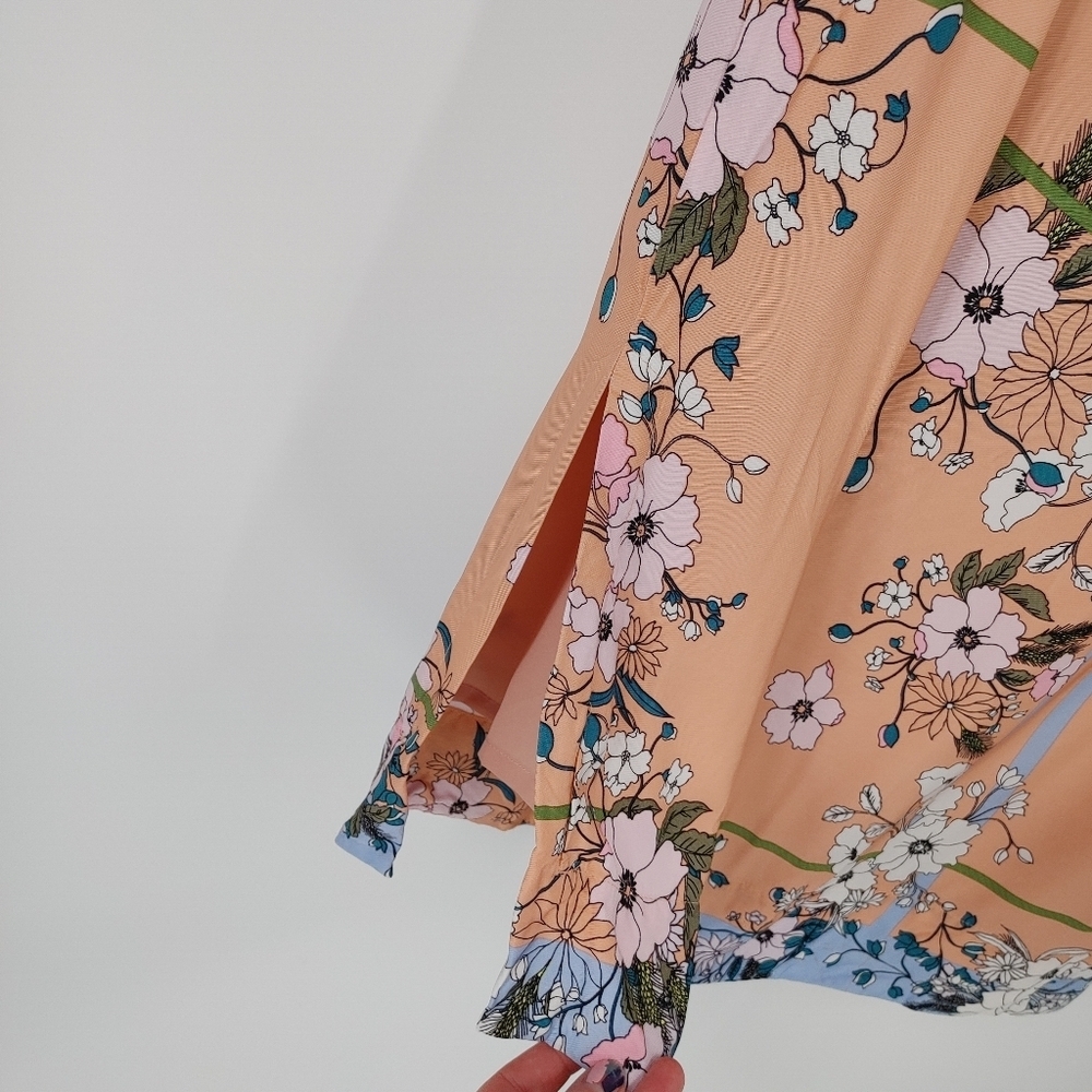 J Crew Satin Floral Midi Skirt - Picture 4 of 8